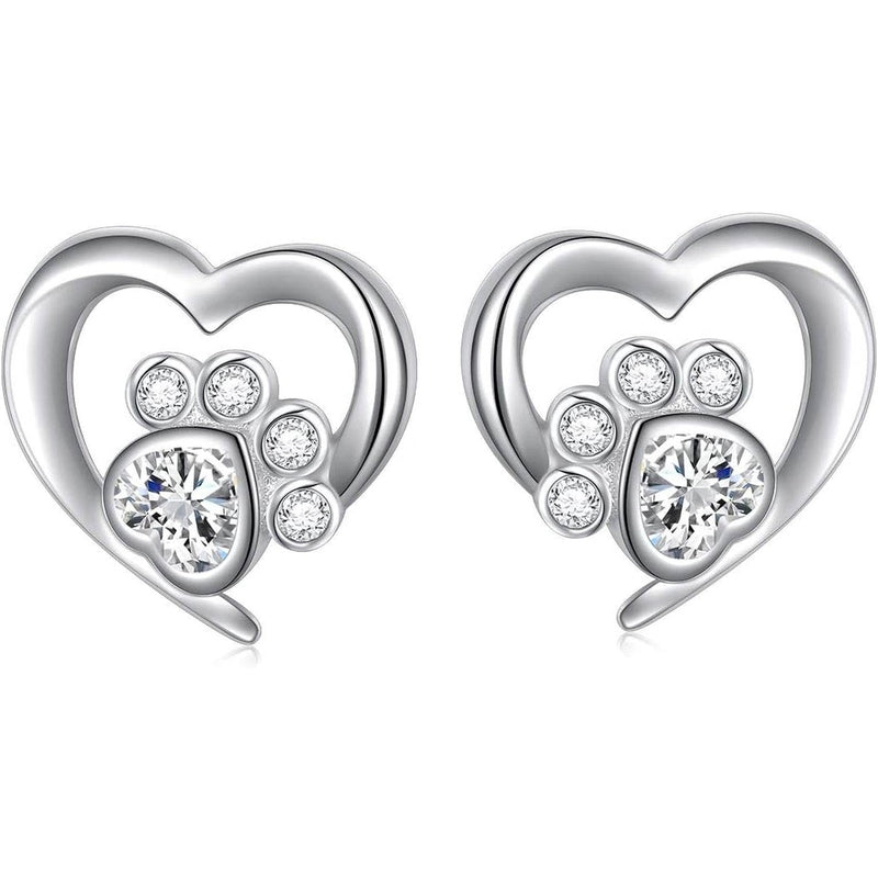 Always in My Heart Paw Print Necklace – Pet Memorial Gift