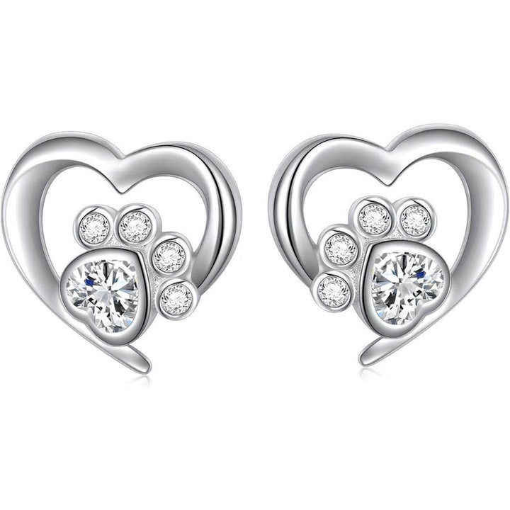 Always in My Heart Paw Print Necklace – Pet Memorial Gift