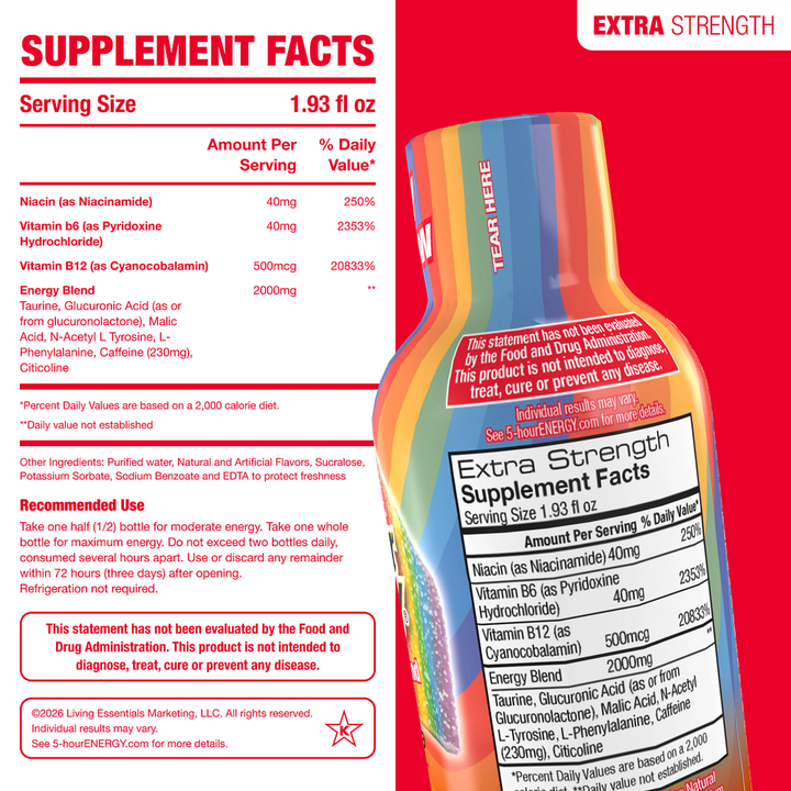 Fruity Rainbow Extra Strength 5-hour ENERGY Shots
