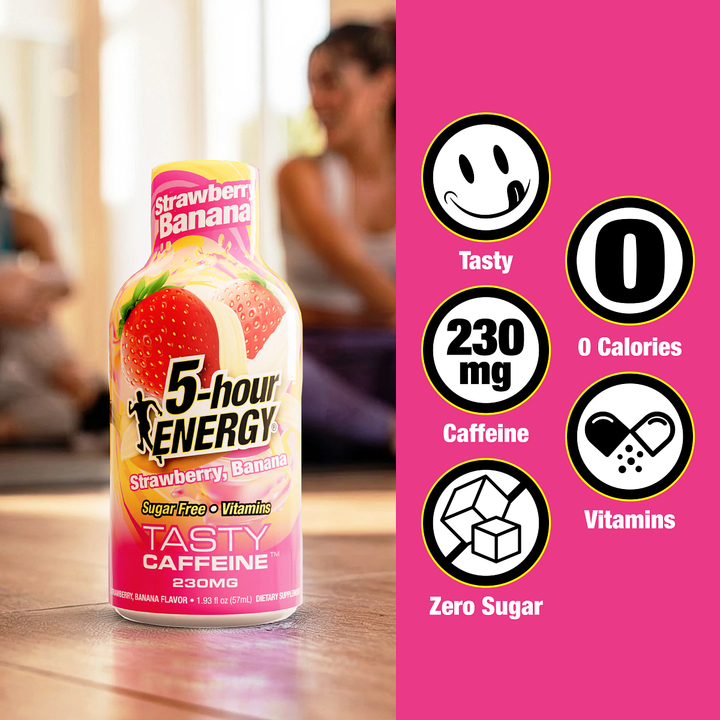 5-hour Energy Strawberry Banana Flavor Extra Strength 5-hour ENERGY Shots