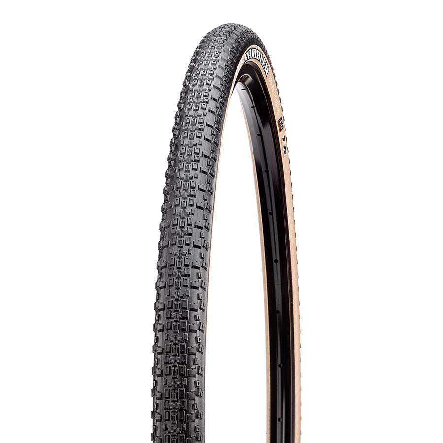 Tire, 700x40C, Folding, Tubeless Ready, Dual, EXO, 60TPI, Tanwall