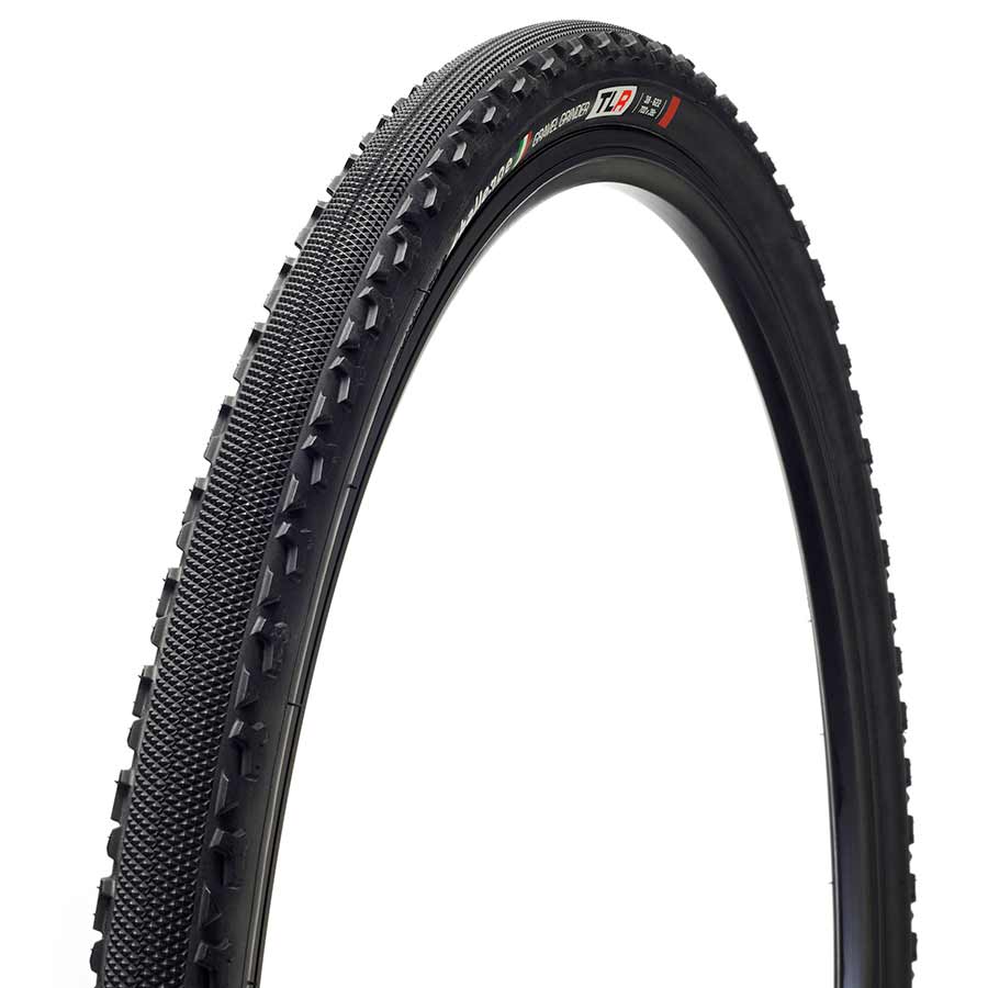 700x38C, Folding, Tubeless Ready, Vulcanized, Nylon, Black