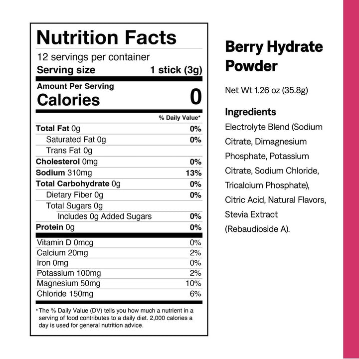 UCAN Berry Hydrate Electrolyte Packets