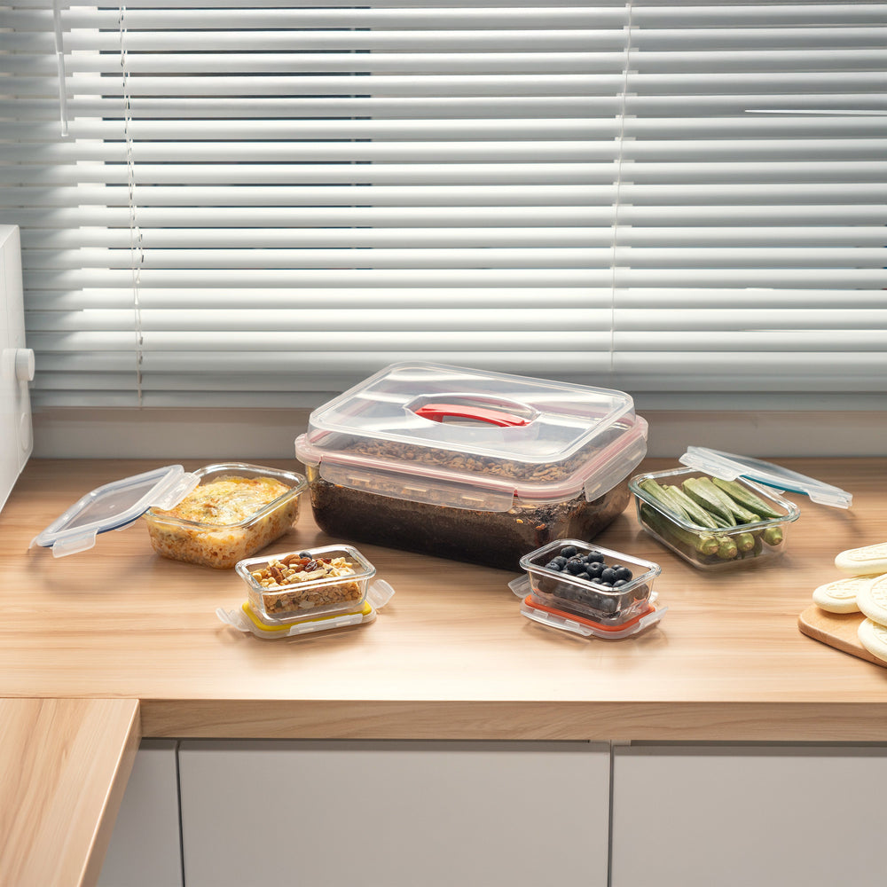 Bake & Carry Glass Set 5 Containers, Vanilla