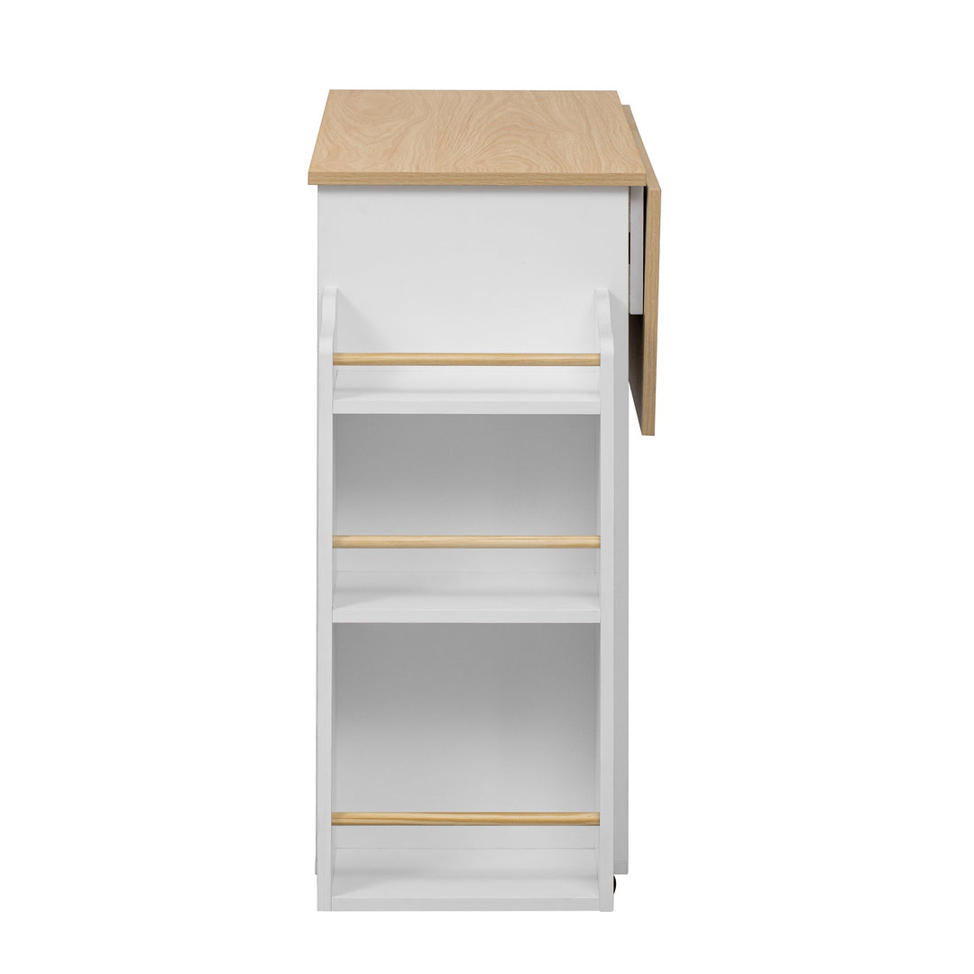 2-in-1 Pet Friendly Dog Crate Kitchen Island End Table