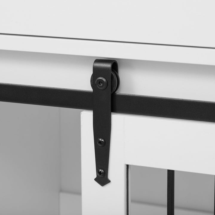 2-in-1 Pet Friendly Dog Crate Kitchen Island End Table