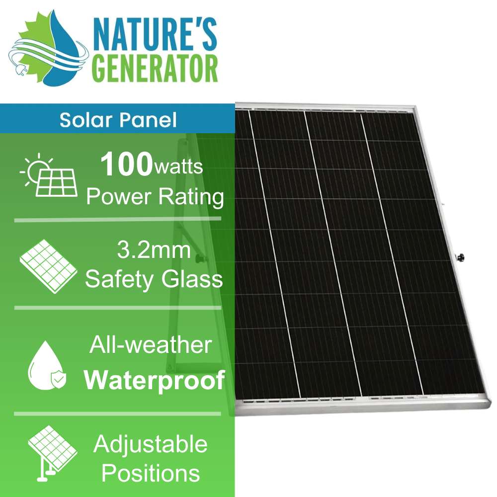 100W Solar Panels for Fast Power Recharge