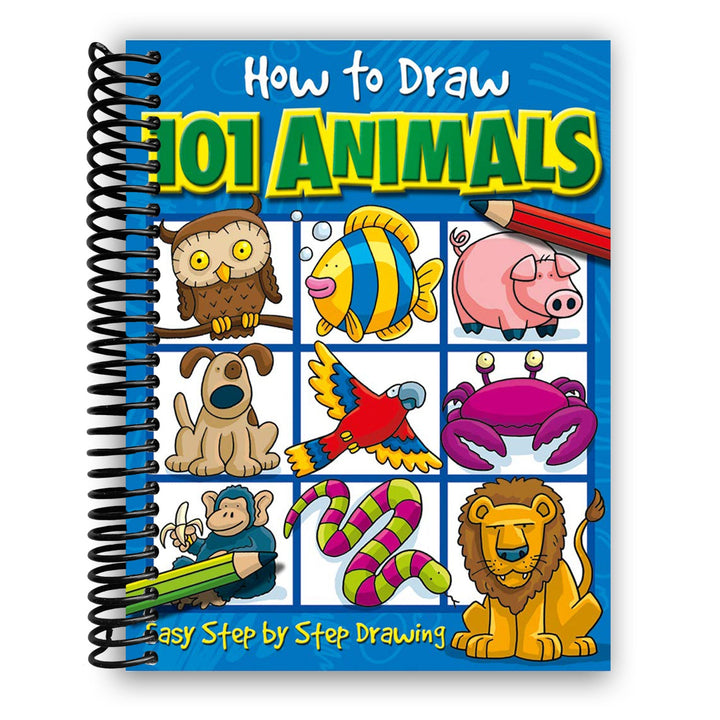 How to Draw 101 Animals Spiral Bound