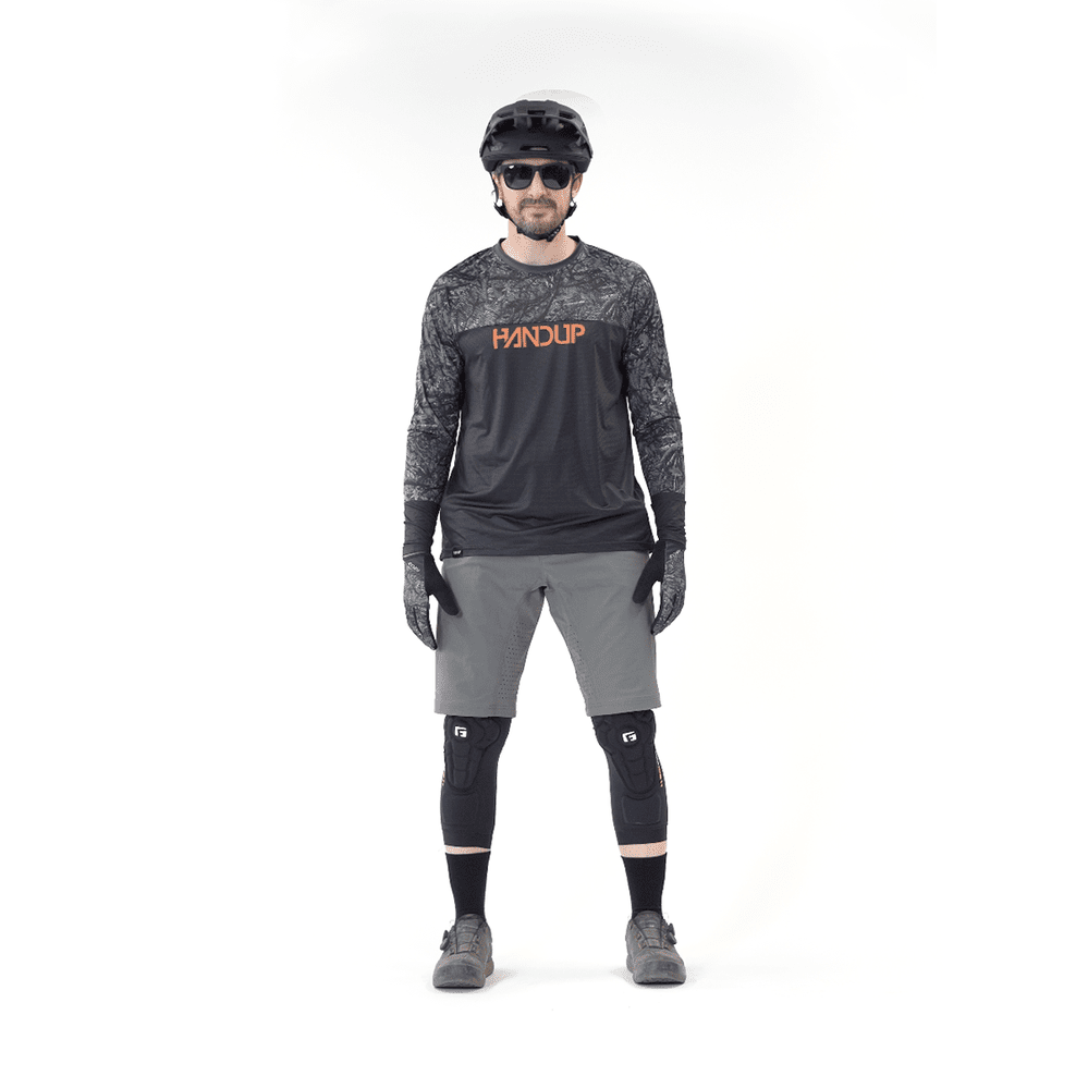 Handup Long Sleeve VenTop Jersey - Grey Timber Camo