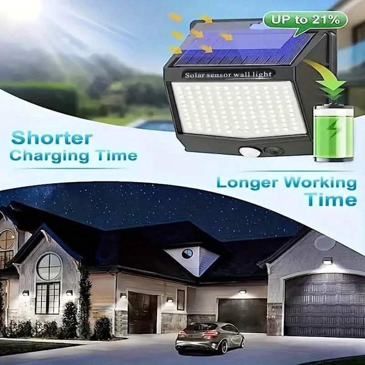 118 LED Solar Security Outdoor Lights for Enhanced Safety