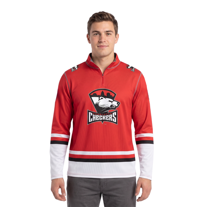 Charlotte Checkers replica jersey 1/4 zip shirt