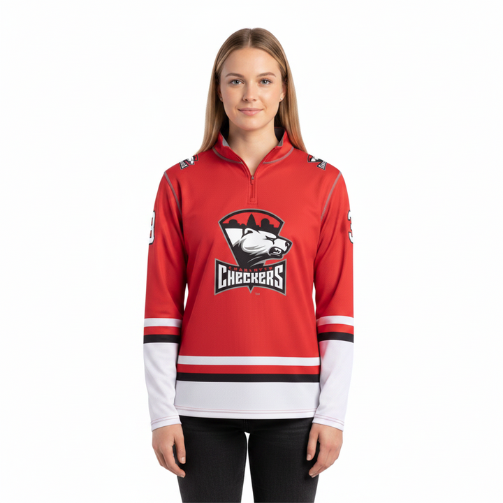 Charlotte Checkers replica jersey 1/4 zip shirt