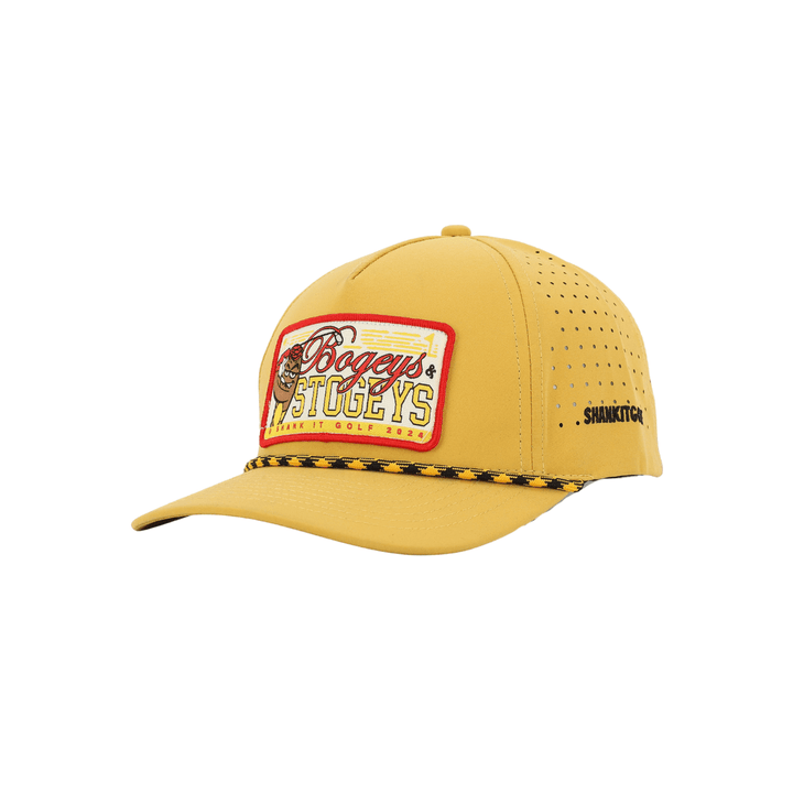 Shank it Golf Mustard Bogeys and Stogies Rope Golf Hat