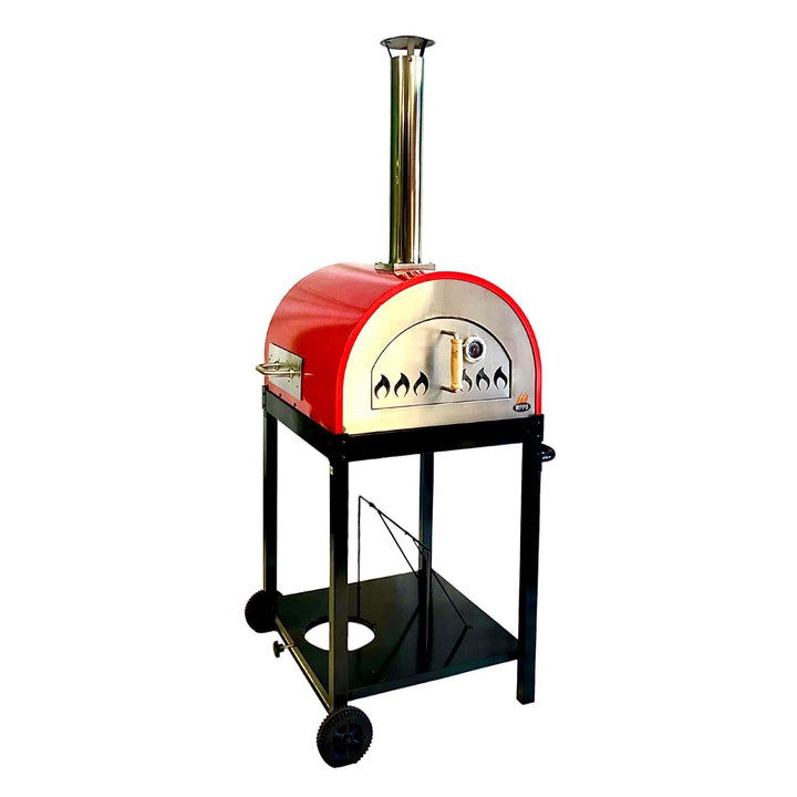 Traditional 25" Dual Fueled Pizza Oven With Gas Attachment- Wood and Gas Powered