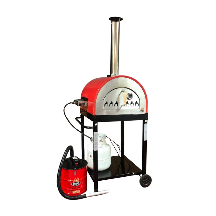 Traditional 25" Dual Fueled Pizza Oven With Gas Attachment- Wood and Gas Powered