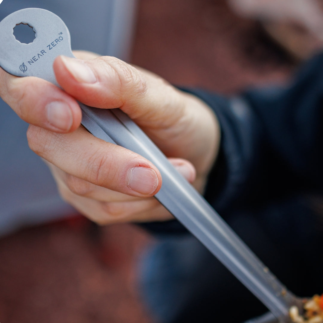 Near Zero Outdoor Gear Titanium Long-Handled Spork