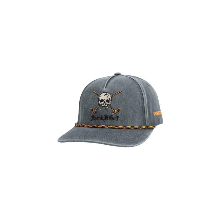 Shank it Golf Skull Rope Faded Golf Hat