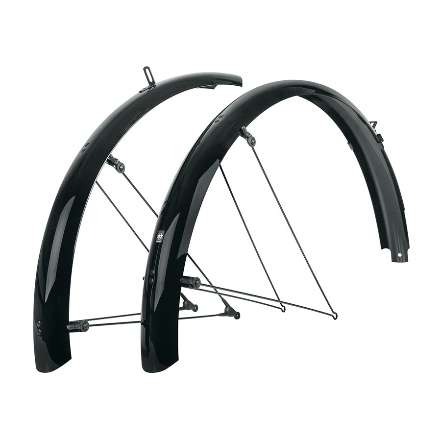 SKS B69 Bluemels Full Coverage Fender Set - 69mm, 27.5/29/700 x 2.5, Black