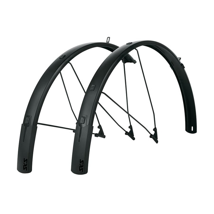 SKS B69 Bluemels Full Coverage Fender Set - 69mm, 27.5/29/700 x 2.5, Black