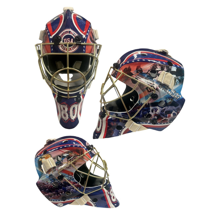 USA Hockey 1980 Gold Full Size Goalie Mask