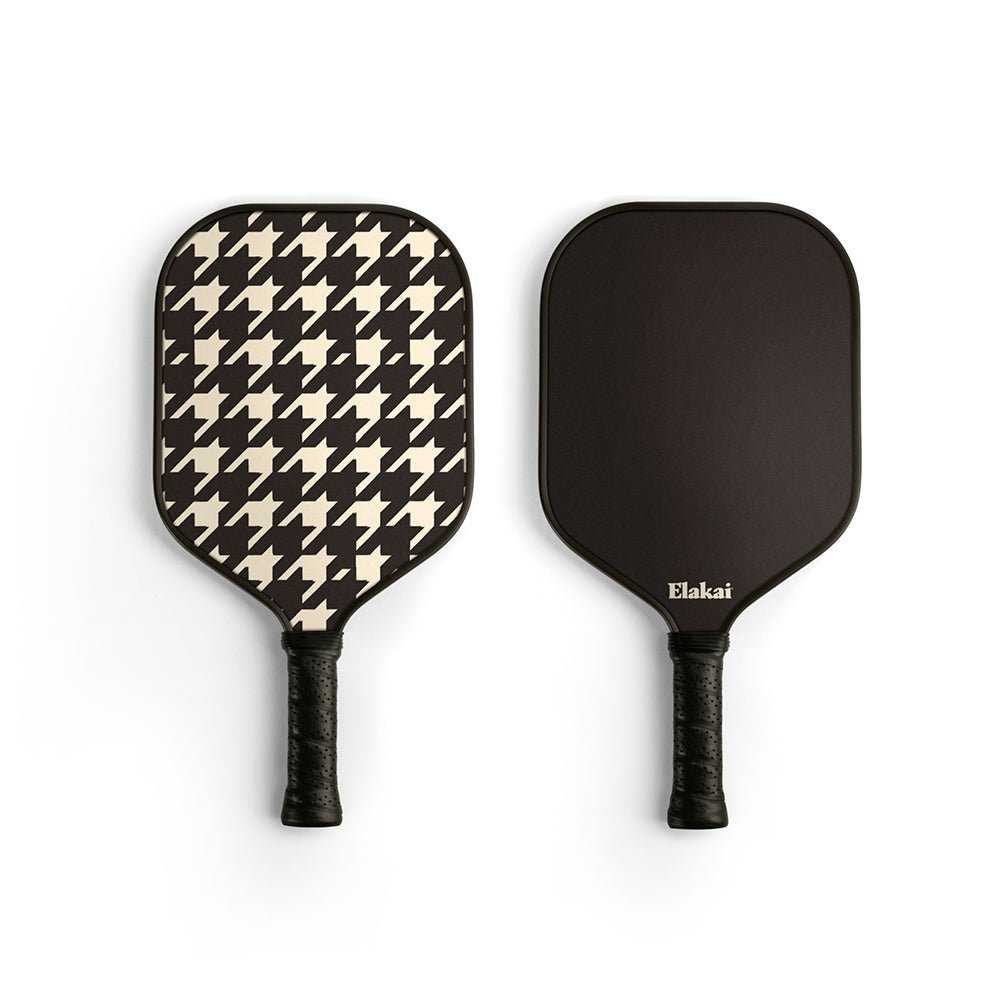 Classic Houndstooth Pickleball Paddle for All Players