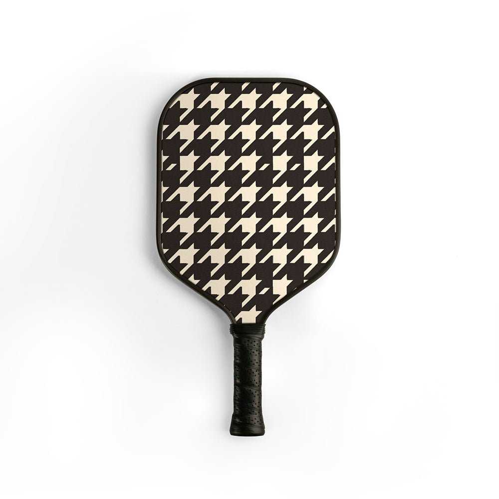 Classic Houndstooth Pickleball Paddle for All Players