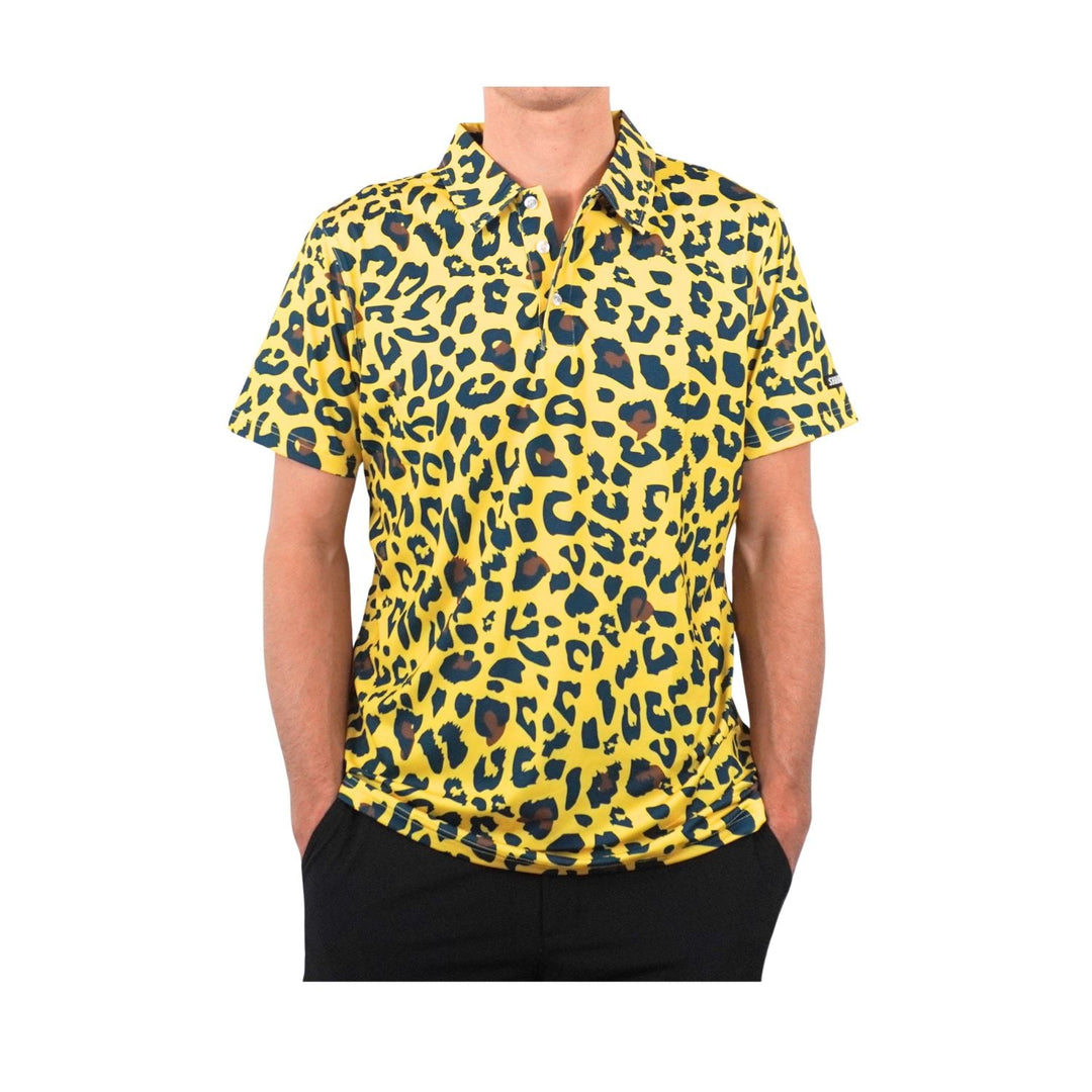 Shank it Golf Cheetah Leopard Polo