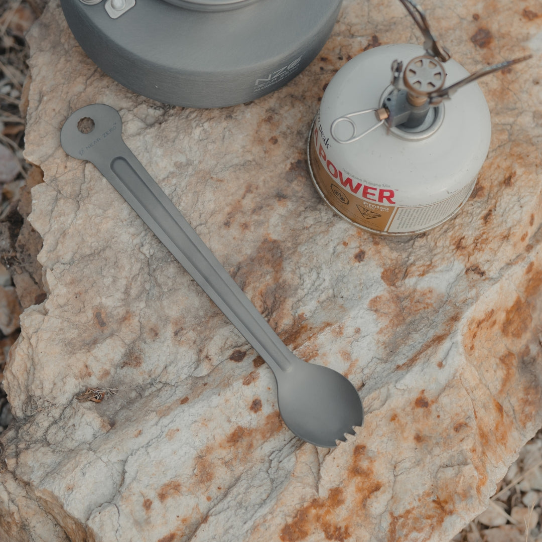 Near Zero Outdoor Gear Titanium Long-Handled Spork