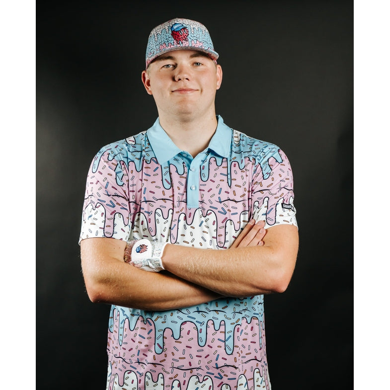 Shank it Golf Ice Cream Drip Polo