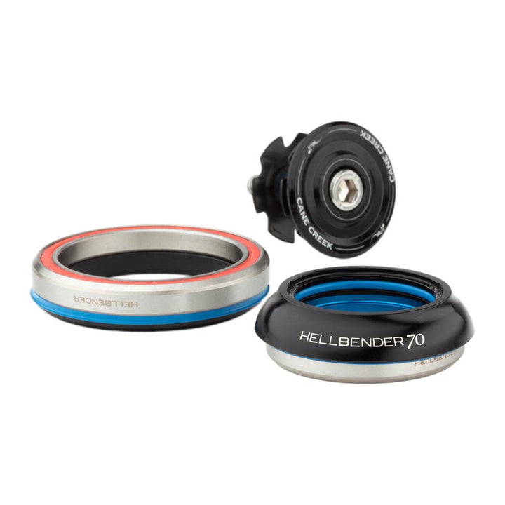 Cane Creek, Hellbender 70 SLAM IS42/IS52, Headset, : IS42/28.6/H4.6 | IS52/40, Integrated, Complete, Black