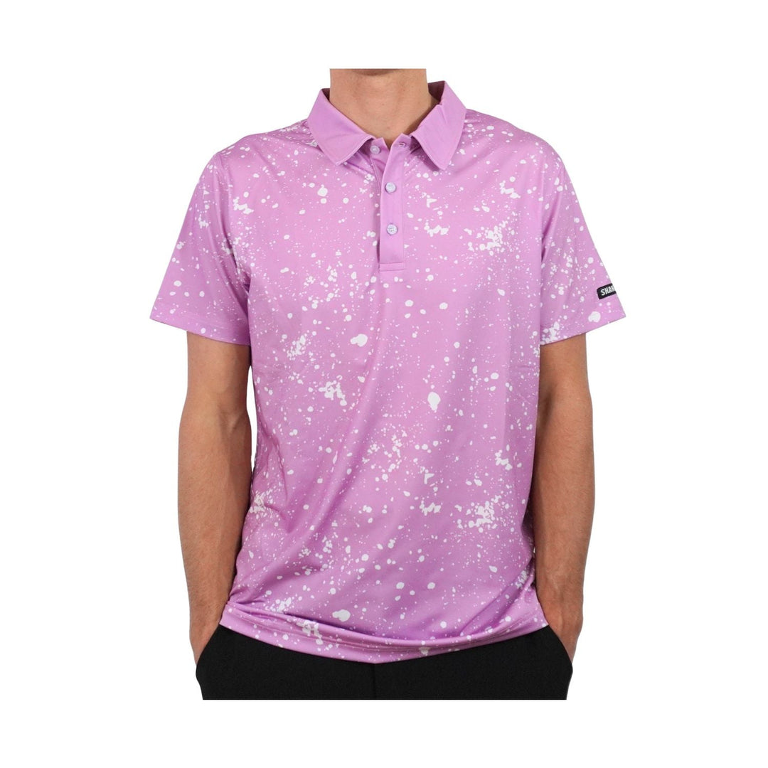 Shank it Golf Purple Paint Polo