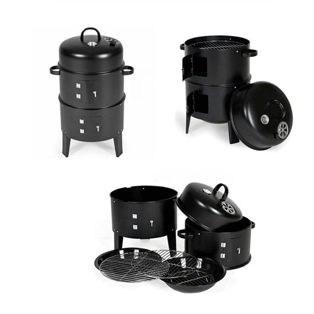 Double-Layer Charcoal Grill Stove for Outdoor Cooking