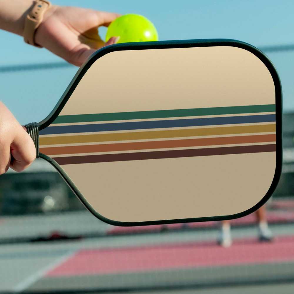 16MM Pickleball Paddle - Retro Stripes by Elakai