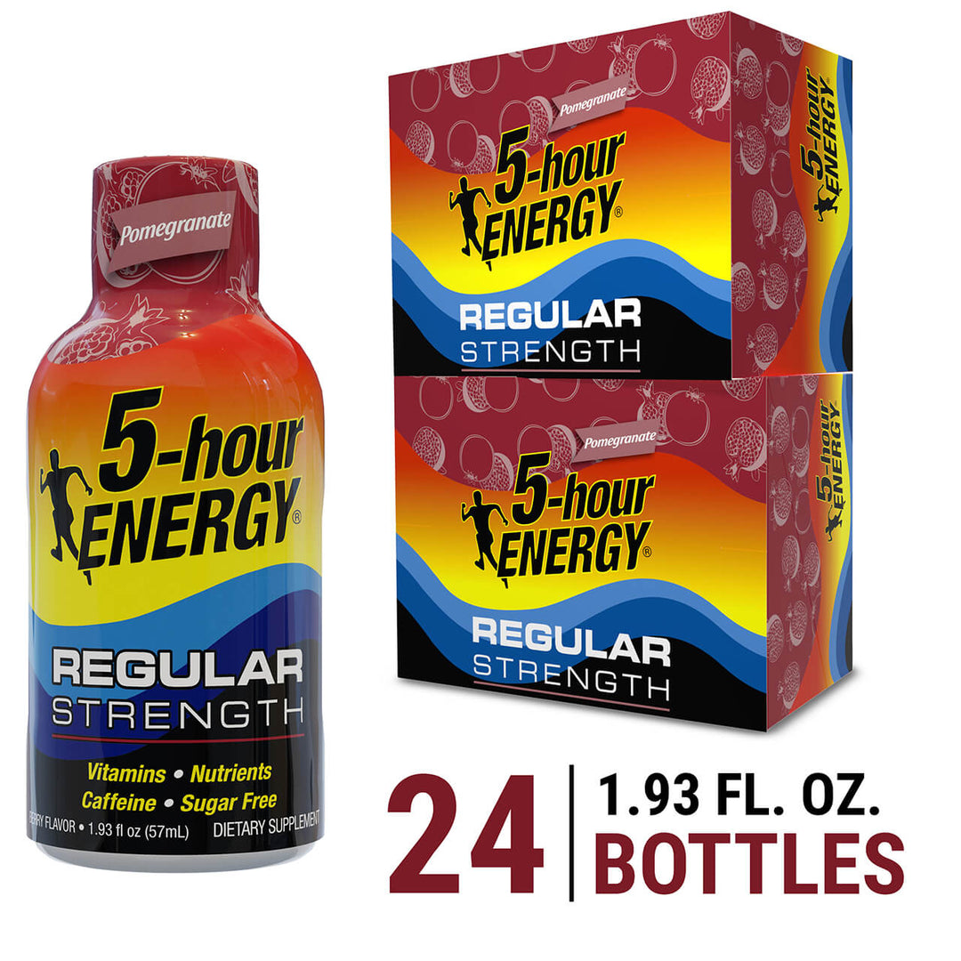 5-hour Energy Pomegranate Flavor Regular Strength 5-hour ENERGY Shots