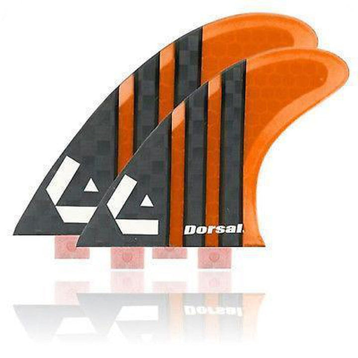 DORSAL Carbon Surfboard Fins Quad 4 Set FCS Compatible