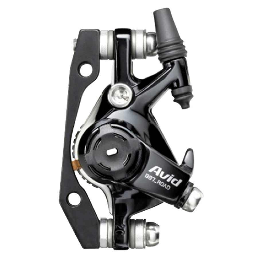 Mechanical disc brake, Black, Front or rear, No rotor, No adapter