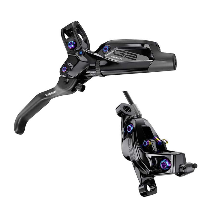 sram g2 ultimate disc brake and lever - rainbow