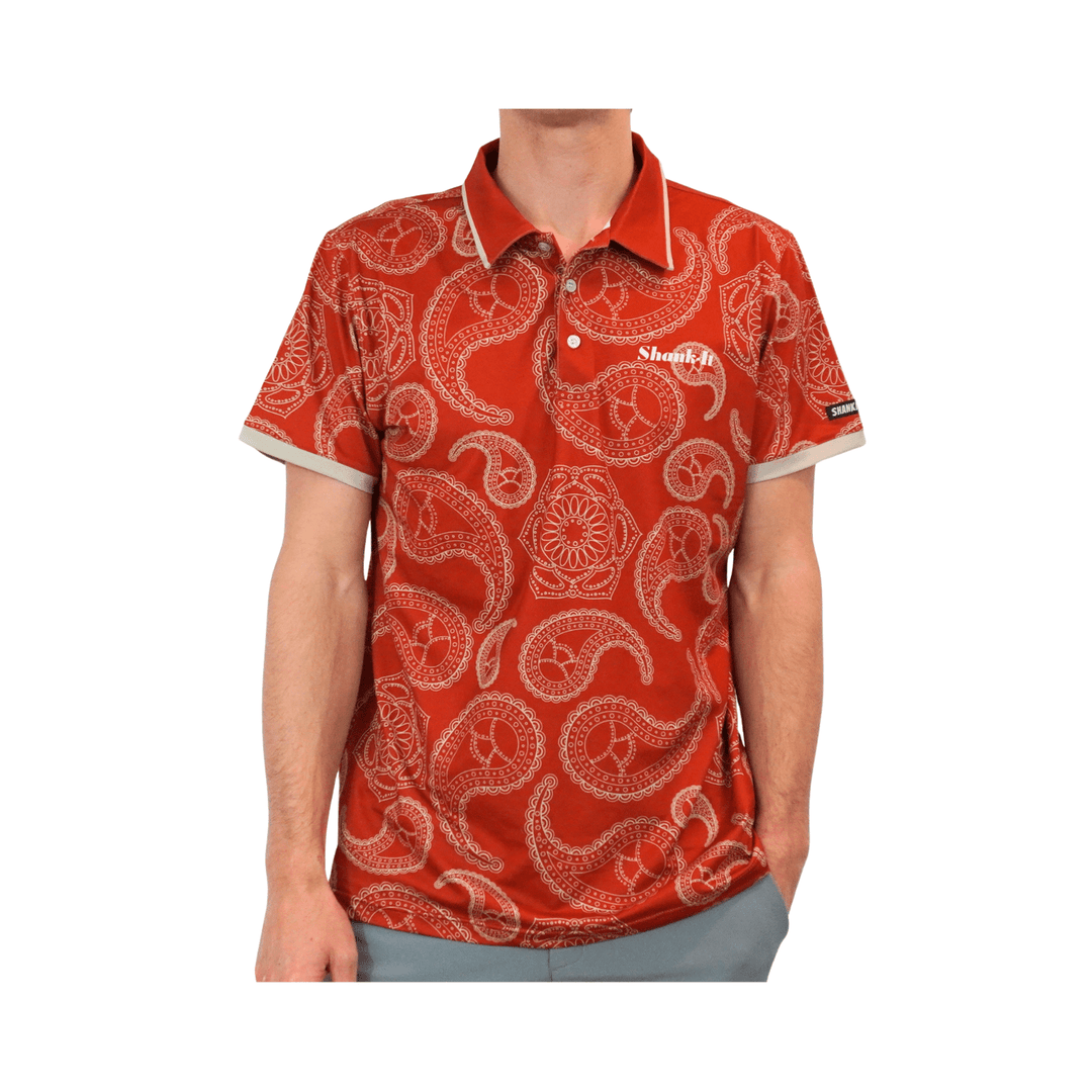 Shank it Golf Maroon Kraken Polo