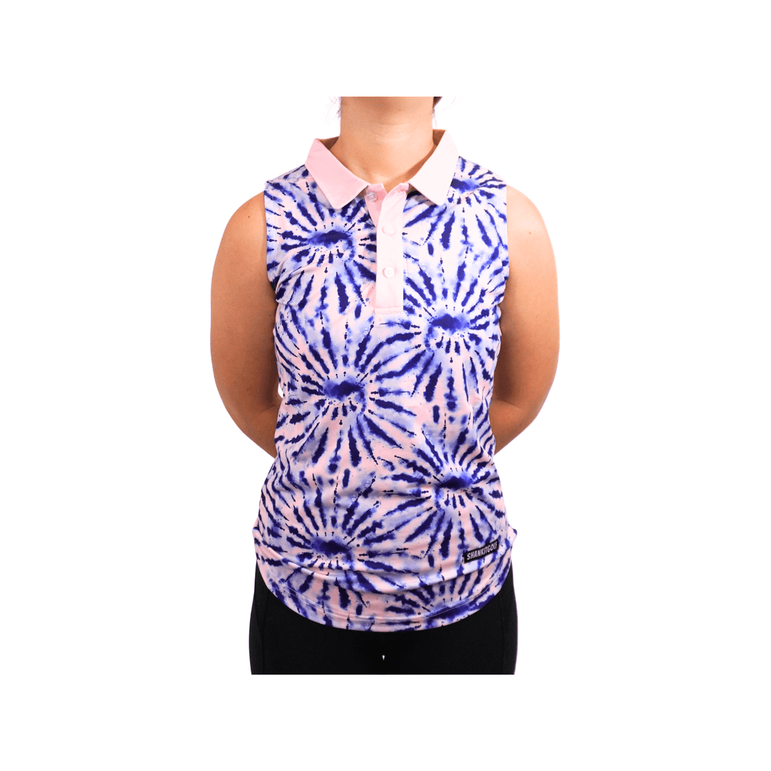 Shank it Golf Womens Tie Dye Polo