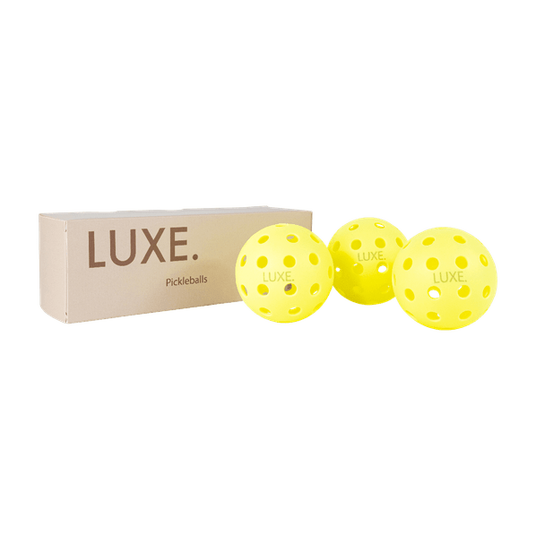 LUXE Lemon Pickleballs - Pack of 3