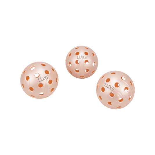 LUXE Pink Pickleballs - Pack of 3