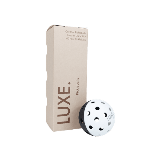 LUXE Black & White Pickleballs - Pack of 3