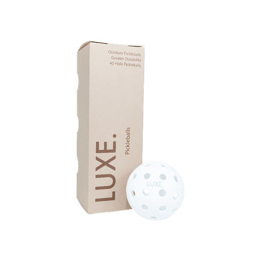 LUXE White Pickleballs - Pack of 3