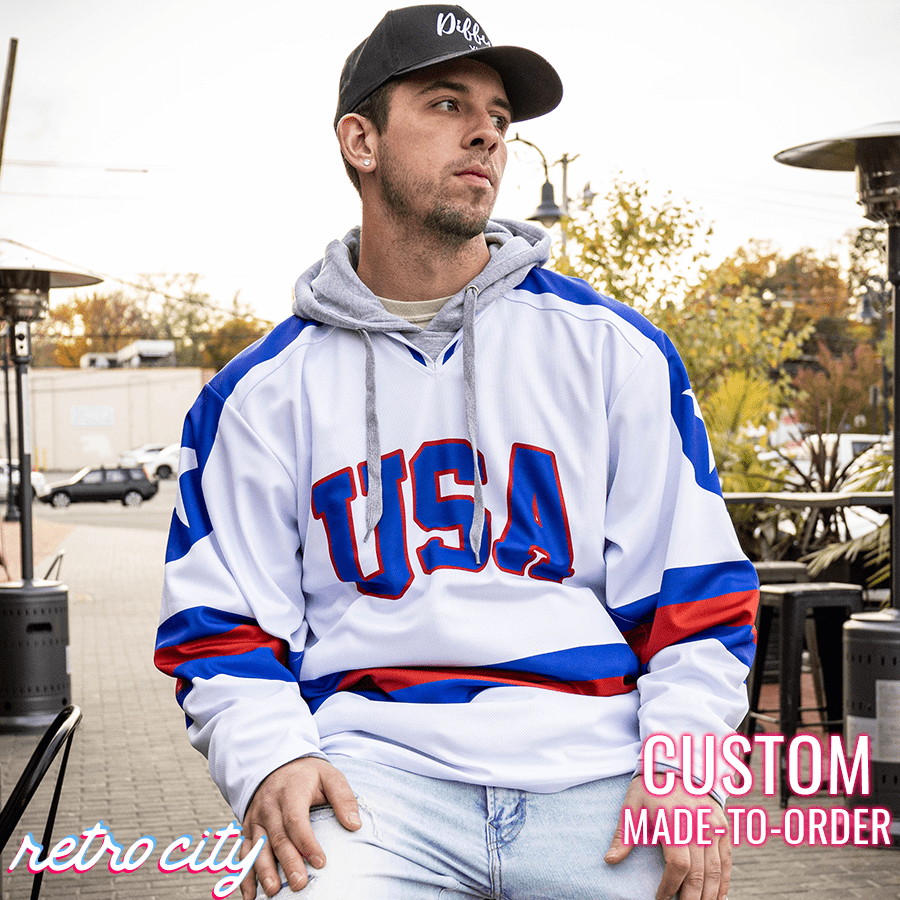 USA Custom Hockey Jersey - Miracle On Ice Replica