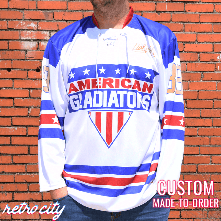 American Gladiators Custom Lace-Up Hockey Jersey