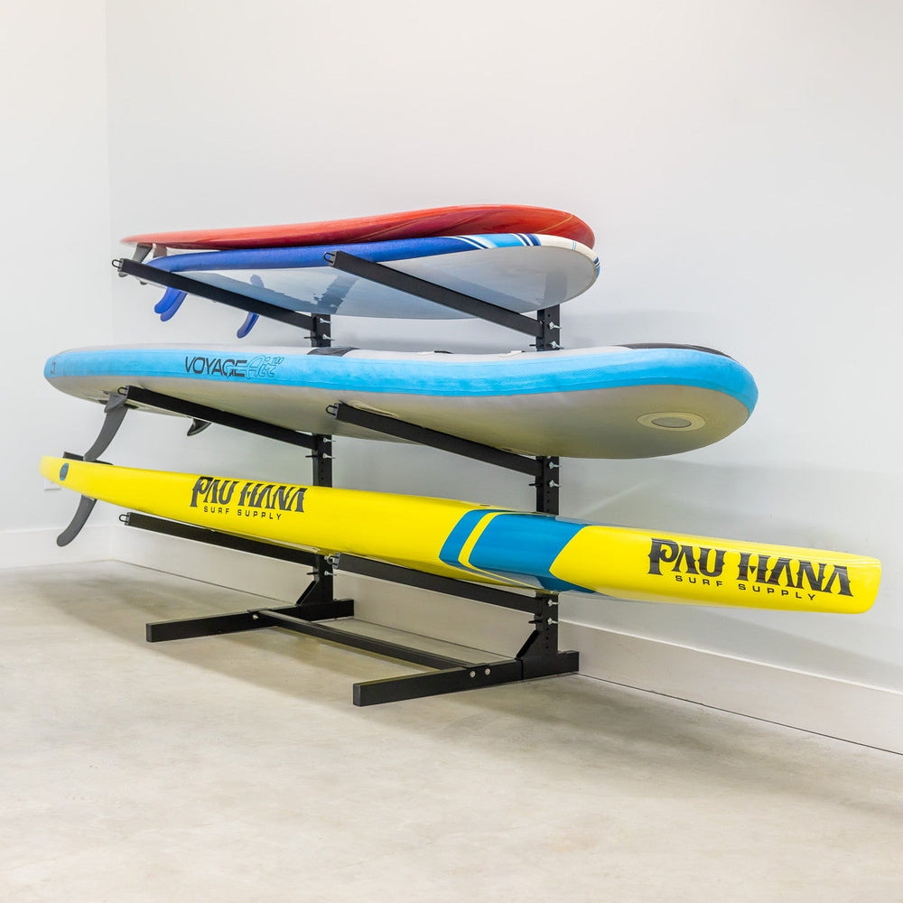 G-Surf & SUP Surfboard Rack Indoor Outdoor - 3 Levels