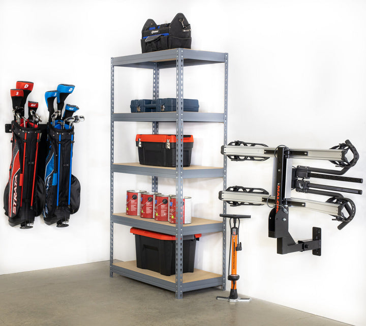2" Hitch Wall Mount Rack for Efficient Bike Storage