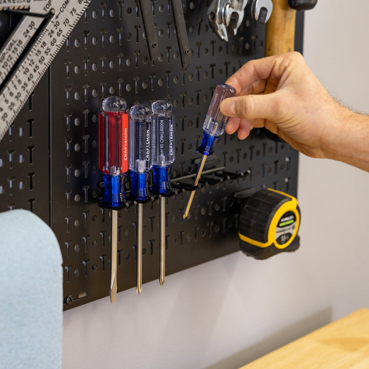 51" x 32" Pegboard Tool Organizer with Attachments
