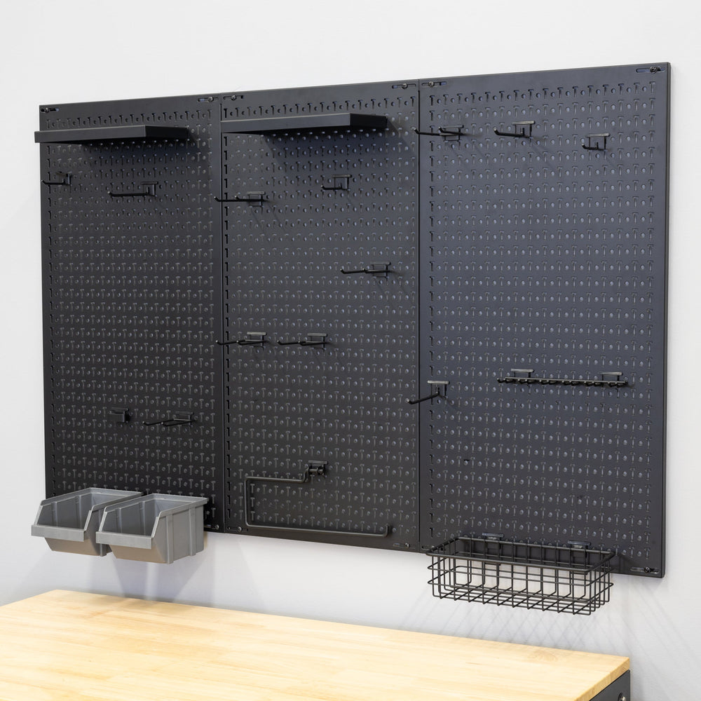 51" x 32" Pegboard Tool Organizer with Attachments