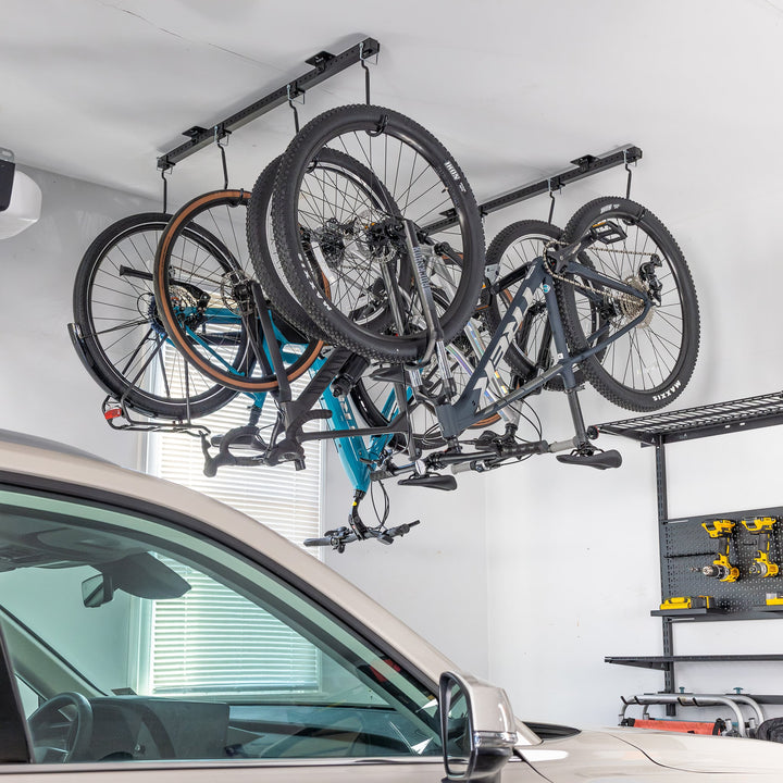 StoreYourBoard G-Bike Ceiling | Adjustable Ceiling Storage System | Holds up to 8 Bikes